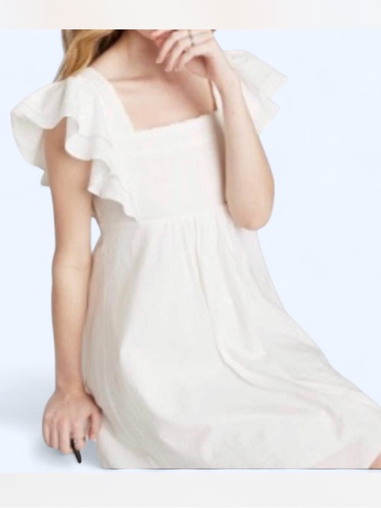 wild fable Dresses & Skirts - Wild Fable White linen babydoll dress